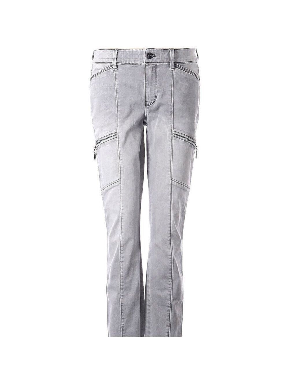 White house black market the skinny grey jean size 6